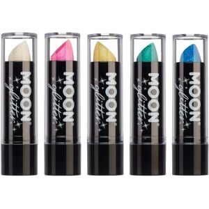 Moon Glitter Rouge à Lèvres Pailleté Iridescent - Ensemble de 5 - Publicité Moon Glitter Rouge à Lèvres Pailleté Iridescent - Ensemble de 5 - Publicité