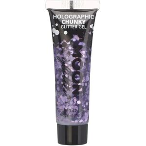 Gel de Paillettes Holographiques Violette de Smiffys - 12ml - Sûr pour visage & corps - Publicité Gel de Paillettes Holographiques Violette de Smiffys - 12ml - Sûr pour visage & corps - Publicité