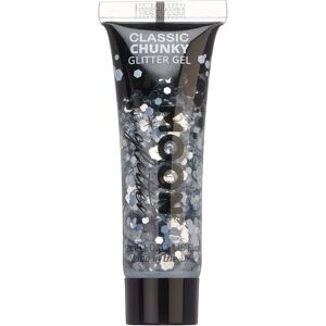 Moon Glitter Gel à Paillettes Argent Classique Chunky - Pour visage & corps - Publicité Moon Glitter Gel à Paillettes Argent Classique Chunky - Pour visage & corps - Publicité