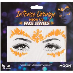 Joias de rosto Moon Glow - Laranja intenso - Joias faciais Joias de rosto Moon Glow - Laranja intenso - Joias faciais