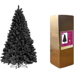 SHATCHI Black Bushy Imperial Pine Artificial Christmas Tree - 404 Pencil Point Ti SHATCHI Black Bushy Imperial Pine Artificial Christmas Tree - 404 Pencil Point Ti