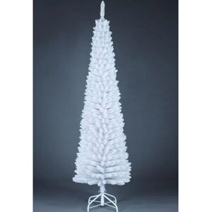 SHATCHI - 6ft White Frosted Slim Christmas Pencil 430 Tips - Pencil SHATCHI - 6ft White Frosted Slim Christmas Pencil 430 Tips - Pencil