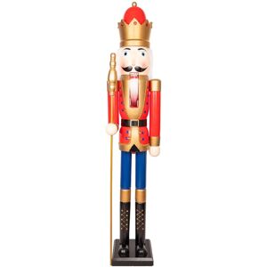 Shatchi Christmas Tree Nutcrackers Wooden 150cm Figures Classic Xmas Ornament Decoration Shatchi Christmas Tree Nutcrackers Wooden 150cm Figures Classic Xmas Ornament Decoration
