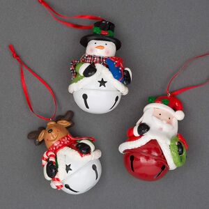 Shatchi Christmas Santa Snowman Reindeer Bells Decorations - Christmas Decorations Shatchi Christmas Santa Snowman Reindeer Bells Decorations - Christmas Decorations