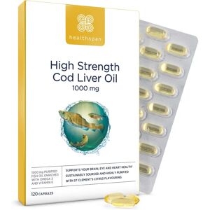 Healthspan High Strength Cod Liver Oil - 1,000mg - Capsules Healthspan High Strength Cod Liver Oil - 1,000mg - Capsules