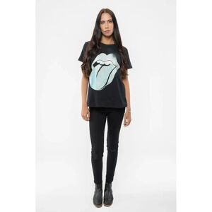 The Rolling Stones Foil Tongue Dam T-shirt Svart XL - T-shirt The Rolling Stones Foil Tongue Dam T-shirt Svart XL - T-shirt