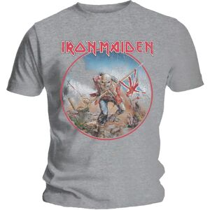 Grå Iron Maiden T-shirt - Somewhere In Time - Bandlogga - Officiell Merch Grå Iron Maiden T-shirt - Somewhere In Time - Bandlogga - Officiell Merch