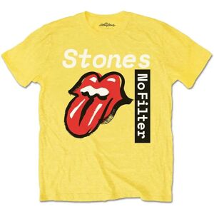 HeyRusty Les Rolling Stones - Texte sans filtre Jaune Large T-shirt HeyRusty Les Rolling Stones - Texte sans filtre Jaune Large T-shirt
