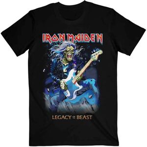 Iron Maiden Eddie na Bas Czarna Koszulka z Okrągłym Kołnierzem - Koszulka Rock Iron Maiden Eddie na Bas Czarna Koszulka z Okrągłym Kołnierzem - Koszulka Rock