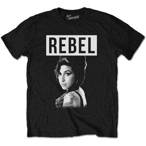 Rock Off Tricou Negru Rebel Amy Winehouse - Unisex Rock Off Tricou Negru Rebel Amy Winehouse - Unisex