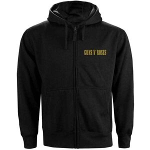 Unisex zip-up hoodie - Guns N' Roses logga - Svart Unisex zip-up hoodie - Guns N' Roses logga - Svart