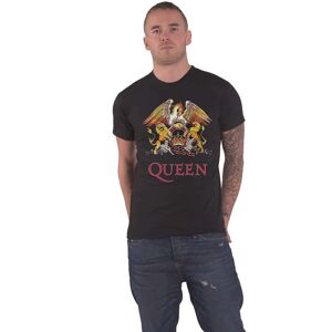 Queen Classic Crest Black T-shirt - Unisex Clothing Queen Classic Crest Black T-shirt - Unisex Clothing