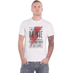 T-shirt Blanc David Bowie Hammersmith Odeon - Unisexe - Publicité T-shirt Blanc David Bowie Hammersmith Odeon - Unisexe - Publicité