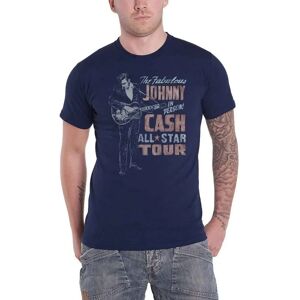 Johnny Cash All Star Tour Blue T-shirt - Official Band Product Johnny Cash All Star Tour Blue T-shirt - Official Band Product