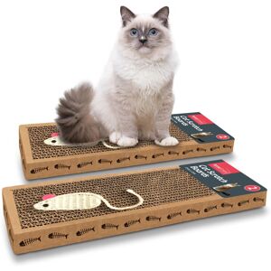 SOL - Cat Scratching Board 37x12cm - Cardboard - 2-pack - Cat Scratching Board - Publicité SOL - Cat Scratching Board 37x12cm - Cardboard - 2-pack - Cat Scratching Board - Publicité