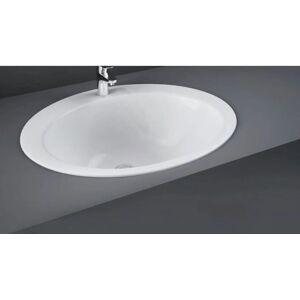 Rak Ceramics Rak Jessica Inset Countertop Basin - 530mm Wide - 1 Tap Hole Rak Ceramics Rak Jessica Inset Countertop Basin - 530mm Wide - 1 Tap Hole