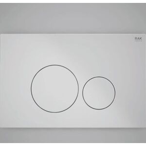 Rak Ceramics - Rak Ecofix Round Dual Flush Plates - White Rak Ceramics - Rak Ecofix Round Dual Flush Plates - White