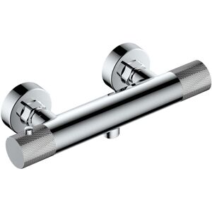 Rak Amalfi Brushed Nickel Thermostatic Bar Shower Valve - Shower Mixer Rak Amalfi Brushed Nickel Thermostatic Bar Shower Valve - Shower Mixer