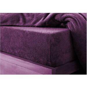 NIGHTZONE - Teddy Fleece - Plum - Fitted Bed Sheet NIGHTZONE - Teddy Fleece - Plum - Fitted Bed Sheet
