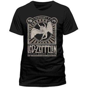 Led Zeppelin Madison Square Garden 1975 Schwarzes M T-Shirt Led Zeppelin Madison Square Garden 1975 Schwarzes M T-Shirt