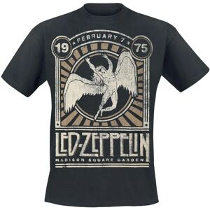 Led Zeppelin Madison Square Garden 1975 Schwarzes T-Shirt - Offizielles Merchandising Led Zeppelin Madison Square Garden 1975 Schwarzes T-Shirt - Offizielles Merchandising