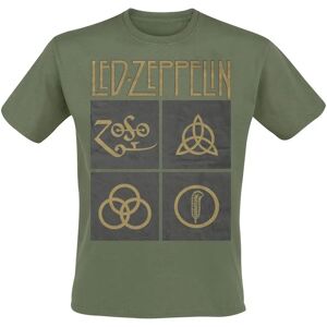 Led Zeppelin Grünes Symbols T-Shirt - Unisex Led Zeppelin Grünes Symbols T-Shirt - Unisex