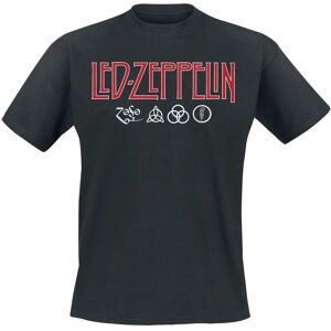 Led Zeppelin Logo och Symbols Mode T-shirt - T-Shirt Led Zeppelin Logo och Symbols Mode T-shirt - T-Shirt