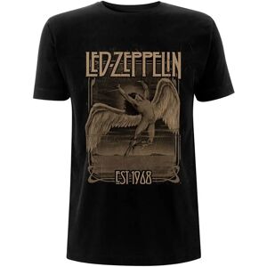Led Zeppelin Faded Falling T-Shirt - Unisex Svart Medium Led Zeppelin Faded Falling T-Shirt - Unisex Svart Medium