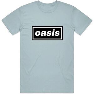 Oasis Decca Logo Sky Blue T-Shirt - Unisex Oasis Decca Logo Sky Blue T-Shirt - Unisex