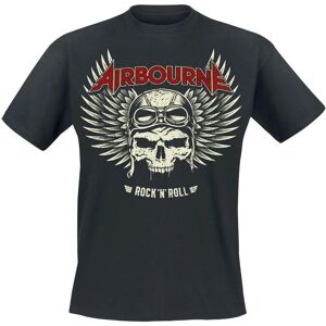 Airbourne Rotes Logo Mono Scorch - Kurzarm T-Shirt - Herren - Schwarz - Reguläre Passform Airbourne Rotes Logo Mono Scorch - Kurzarm T-Shirt - Herren - Schwarz - Reguläre Passform