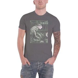 Pixies Monkey Grid Antrasitt S - T-skjorte Pixies Monkey Grid Antrasitt S - T-skjorte