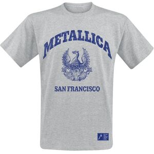 T-Shirt Metallica College Crest - Gris - Manches courtes - Unisexe - Publicité T-Shirt Metallica College Crest - Gris - Manches courtes - Unisexe - Publicité