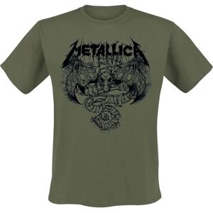 Metallica Roam Blast Olive Short Sleeve T-Paita - Mies Metallica Roam Blast Olive Short Sleeve T-Paita - Mies