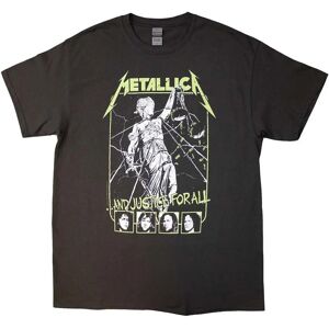 Metallica Justice Faces Charcoal T-Shirt - Grå - L Metallica Justice Faces Charcoal T-Shirt - Grå - L