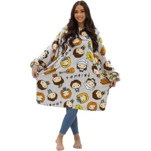 Friends Group Hoodie Blanket - Large, Grey / Multi - Blanket Friends Group Hoodie Blanket - Large, Grey / Multi - Blanket