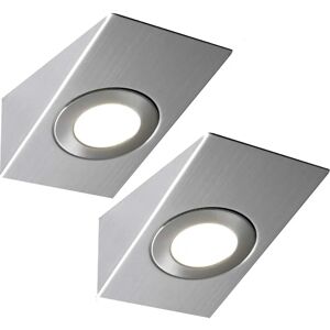 Loops Brushed Nickel 2x LED Kitchen Light Kit - Stainless Steel, Natural White Loops Brushed Nickel 2x LED Kitchen Light Kit - Stainless Steel, Natural White