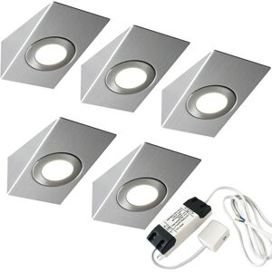 Loops Brushed Nickel Under Cabinet LED Light Kit - Warm White - Kitchen Loops Brushed Nickel Under Cabinet LED Light Kit - Warm White - Kitchen
