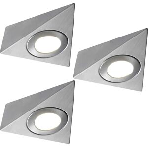 Loops Brushed Nickel Triangle Under Cabinet Kitchen Light Kit - 240V LED Loops Brushed Nickel Triangle Under Cabinet Kitchen Light Kit - 240V LED