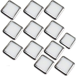 Loops Square LED Plinth Light Kit 12 WARM WHITE Spotlight Kitchen Bathroom Floor Panel Loops Square LED Plinth Light Kit 12 WARM WHITE Spotlight Kitchen Bathroom Floor Panel