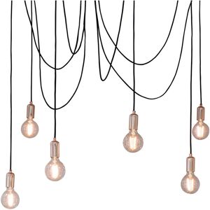 Loops Multi Light Ceiling Pendant - Copper & Industrial - 6 Bulb Loops Multi Light Ceiling Pendant - Copper & Industrial - 6 Bulb