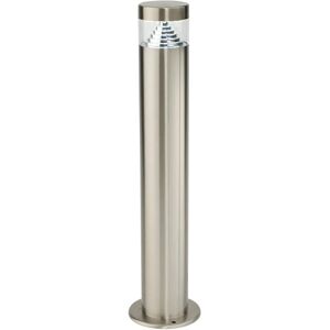 Loops White Steel Pyramid Outdoor Garden Bollard Light - Garden Bollard Light Loops White Steel Pyramid Outdoor Garden Bollard Light - Garden Bollard Light