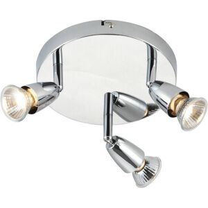 Loops LED Adjustable Ceiling Spotlight Chrome Plate Triple GU10 Dimmable Downlight - Ceiling Spotlight Loops LED Adjustable Ceiling Spotlight Chrome Plate Triple GU10 Dimmable Downlight - Ceiling Spotlight