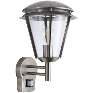 Loops IP44 Outdoor Wall Lamp Brushed Steel PIR Lantern - Wall Lamp Loops IP44 Outdoor Wall Lamp Brushed Steel PIR Lantern - Wall Lamp