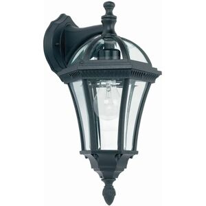 Loops IP44 Outdoor Wall Light Matt Black & Glass Traditional Lantern Down Porch Path - Wall Light Loops IP44 Outdoor Wall Light Matt Black & Glass Traditional Lantern Down Porch Path - Wall Light