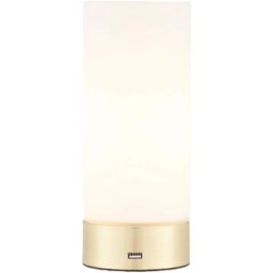 Loops Touch Dimmable Table Lamp Brass & Frosted Glass Shade Modern Light USB Charger - Table Lamp Loops Touch Dimmable Table Lamp Brass & Frosted Glass Shade Modern Light USB Charger - Table Lamp