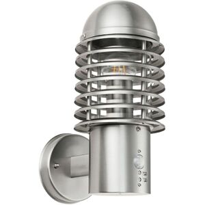 Loops IP44 Outdoor Wall Lamp Brushed Steel - PIR Motion Sensor - Wall Light Loops IP44 Outdoor Wall Lamp Brushed Steel - PIR Motion Sensor - Wall Light