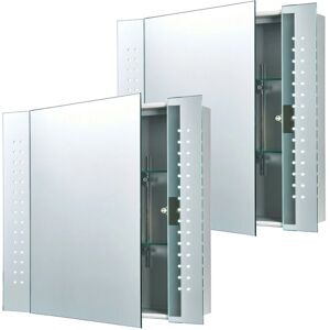 Loops 60x65cm Bathroom Mirror Cabinet - IP44 LED, IR Switch, Shaver Socket Loops 60x65cm Bathroom Mirror Cabinet - IP44 LED, IR Switch, Shaver Socket