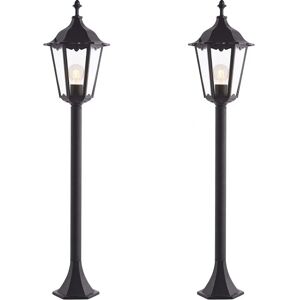 Loop 2-Pack Outdoor Lantern Bollard Light - Garden IP44 Loop 2-Pack Outdoor Lantern Bollard Light - Garden IP44