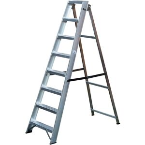Loops 1.7m Aluminium Swingback Step Ladder 8 Tread - Step Ladder Loops 1.7m Aluminium Swingback Step Ladder 8 Tread - Step Ladder