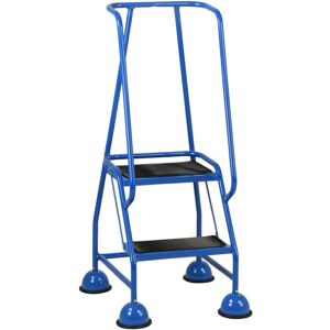 Loops - 2 Tread Mobile Warehouse Steps - Blue - 1.19m - Ladder Loops - 2 Tread Mobile Warehouse Steps - Blue - 1.19m - Ladder